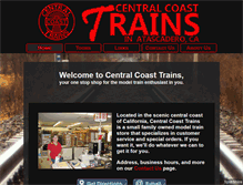 Tablet Screenshot of centralcoasttrains.com